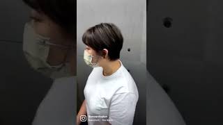 尖沙咀髮型屋 尖沙咀salon 尖沙咀女士剪髮 日系短髮 尖沙咀剪髮好 ombré highlight 耳圈染 光線染 露耳短髮 空氣感 層次感 灰金色 透明感 巴西焗油 直療 霧感灰 消費券