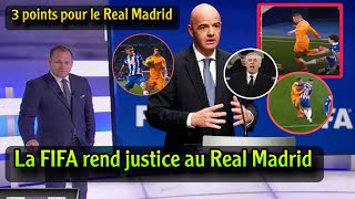 Justice : la FIFA surprend le Real Madrid après la décision de l'arbitre du match de l'Espanyol