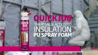 QUICKJOB PU SPRAY FOAM THERMAL \u0026 ACOUSTIC INSULATION #thermalinsulation #sprayfoaminsulation