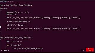 Array Passing as Function Argument in C