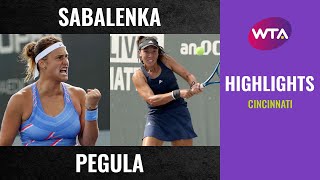 Aryna Sabelenka vs. Jessica Pegula | 2020 Cincinnati Third Round | WTA Highlights