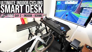 The Ultimate Indoor Cycling Smart Desk // Festive 500 Day 2