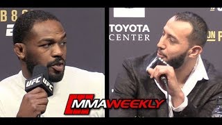 UFC 247 Press Conference: Jon Jones vs. Dominick Reyes Heated Exchange  (FULL)