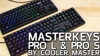 MasterKeys Pro L \u0026 S by Cooler Master - RGB Mechanical Keyboards