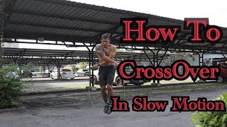 How to crossover Jump Rope in slow motion | กระโดดเชือกไขว้แขนแบบ สโลโมชั่น