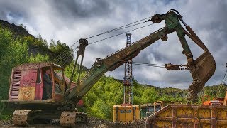 Ruston Bucyrus 22-RB Drag Shovel in cab View