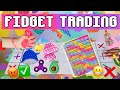 FIDGET TRADING WITH MY LITTLE SISTER! *SHE SCAMMED ME*😠 #fidgettrading