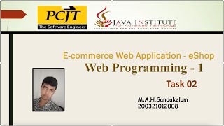 Web Programming 1 | Task 02 | Java Institute