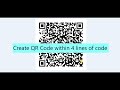 Create QR Code within 4 lines of code using QRCode library | Python project | write2code |