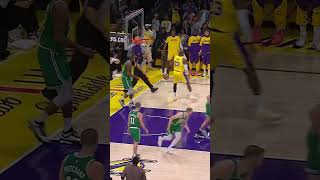 LeBron  James MONSTER dunk with AUTHORITY vs. Celtics #shorts #reels #ytshorts