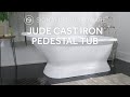 Discover Traditional Elegance – The Jude Cast Iron Pedestal Tub