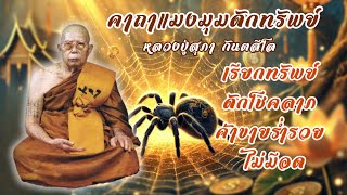 คาถาแมงมุมดักทรัพย์ หลวงปู่สุภา กันตสีโล เรียกทรัพย์ ดักโชค ค้าขายร่ำรวย ไม่มีอด