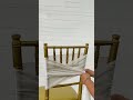 how to tie a chair sash double wrap style ytshorts youtubeshort party ytshorts