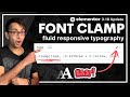 How to add Fluid Responsive Fonts Typography to a Website - Font Clamp Elementor Wordpress Tutorial