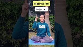 Yoga Pose For Weight Loss 🔥🥵 #yogaforweightloss #weightloss #yogaforbellyfat #fatloss #yoga #fit