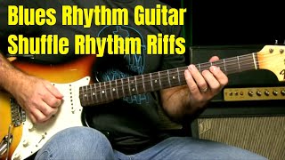 Blues Rhythm Guitar Lesson - Shuffle Blues Comping Little Chords With Variations