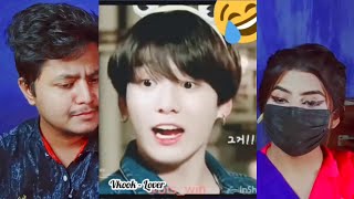 Pakistani reacts to BTS funny 😆😆tik tok video😂💖||Try not to laugh😂 | BTS | DAB REACTION