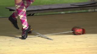 Marielle Lesperance (world adult winner) sword dance at Cowal 2014