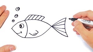 How to draw a Fish Step by Step | Fish Drawing Lesson