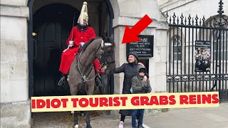 IDIOT Tourist Grabs Reins – See the Royal Guard’s Stern Reaction!