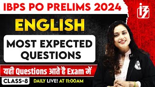 IBPS PO Preparation 2024 | IBPS PO English Most Expected Questions | by Rupam Ma'am #8