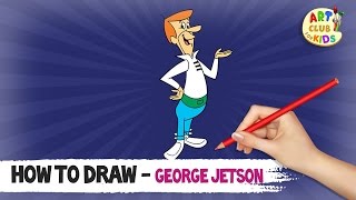 How to draw George | The Jetsons | Cartoon Network | Art Club for Kids