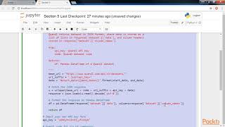 Python Data Visualization with Matplotlib 2.x :Get End-of-Day Stock Data from Quandl|packtpub.com
