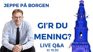 Gi´r du mening? - LIVE Q\u0026A med Jeppe Søe