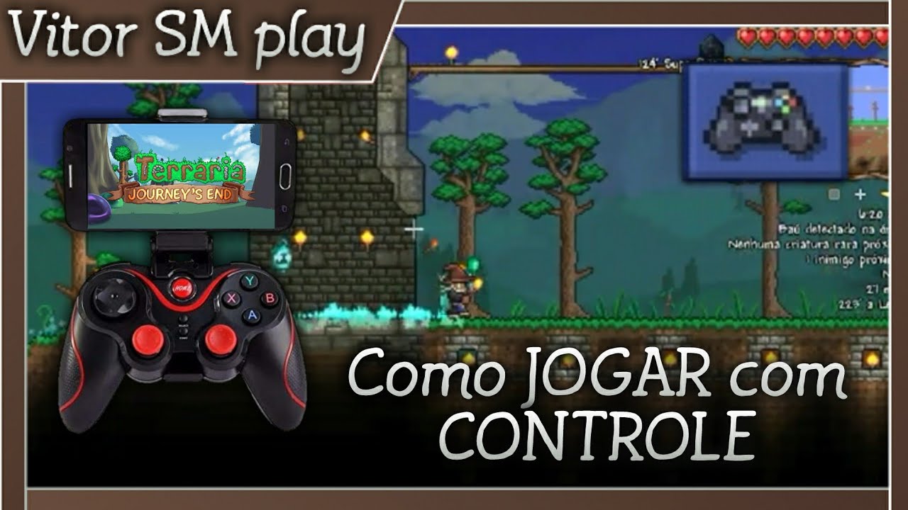 Como Jogar TERRARIA MOBILE 1.4 COM Qualquer CONTROLE!! 2021 - YouTube