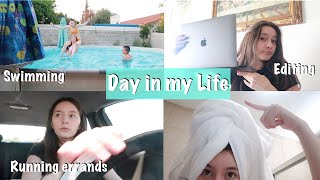 A day in my life (swimming, running errands, summer school)