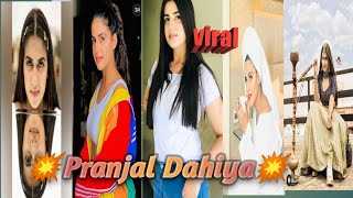 Latest collection Pranjal dahiya videos /Reels/Haryanvi songs/Tiktok Films