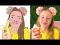 Nastya and Hot Vs Cold Challenge Drawing Meme | Like Nastya