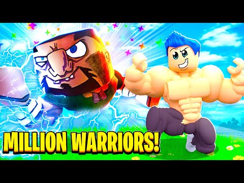 Becoming The MOST OP MILLION WARRIOR In Muscle Legends! (Roblox)