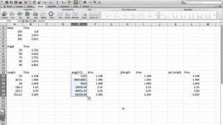 pendulum lab excel help