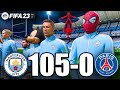 FIFA 24 | RONALDO, MESS, WOODY, SPIDER MAN, ALL STARS | MANCHESTER CITY 105-0 PSG