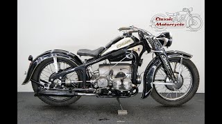 Zündapp KS 600 1941 597cc 2 cyl ohv - starting up