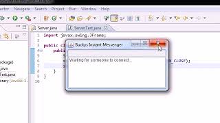 Intermediate Java Tutorial - 48 - Testing the Servers Instant Messenger