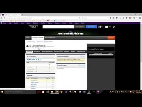 Confidence Points Intro (Yahoo NFL Pick `em League) Confidence Points Intro (Yahoo NFL Pick `em League)