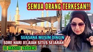 Beginilah kondisi masjid Nabawi di sore hari