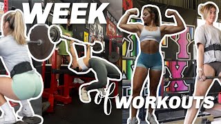 FULL WEEK OF WORKOUTS | to lose fat and gain muscle