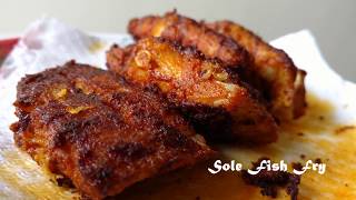 Sole Fish Fry(Manthal Meen Fry)  - A Recipe for Juniors in Kitchen -  Simple and Easy to Cook