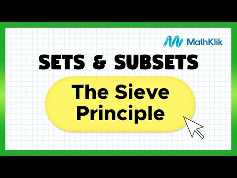 What is sieve principle?