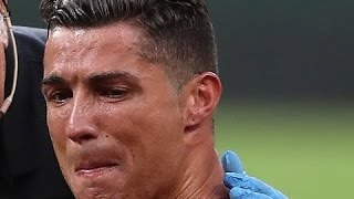 Cristiano Ronaldo - Cristiano Ronaldo stretchered off in tears in Euro 2016 final