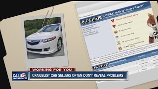 Call6 Craigslist Car Sellers Often Dont Reveal Problems
