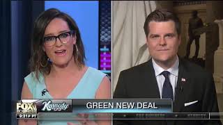 Gaetz Discusses AOC's "Green New Deal" On Kennedy