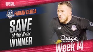 USL Save of the Week - Fabián Cerda, Week 14 Winner