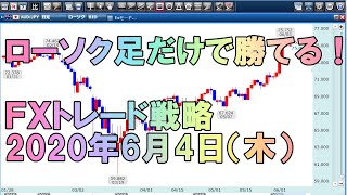 【FX】2020年6月4日（木）トレード戦略　年間1,500pips稼ぐプロトレーダーの思考法