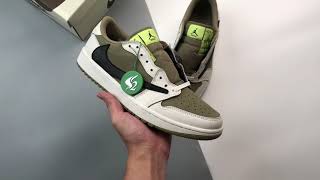 Air Jordan 1 Retro Low Golf Travis Scott Neutral Olive TS联名 橄榄绿 FZ3124-200 頂級復刻 微信NBC992