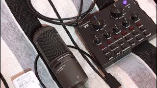 How to connect USB Condenser Microphone to V8 Soundcard