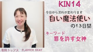 マヤ暦、白い魔法使いの13日間。罪を許す女神。あなたは許せていますか？KIN14（2020/12/28）今日は白い魔法使い、白い魔法使い、音１。マヤ暦スーパーアドバイザーの鈴木早代子がお送りします。